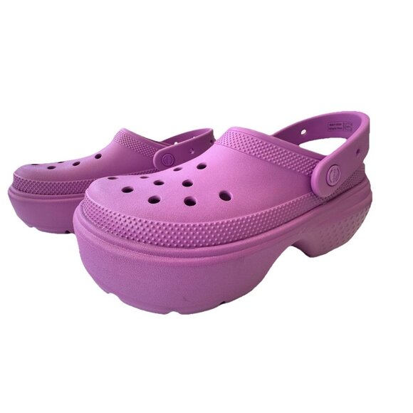 Crocs Stomp Clogs Women's Size 11 Lavender Platform Slip On Shoes NWOT - Picture 8 of 8